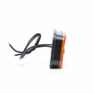 Oldalsó jelzőlámpa, borostyánsárga, LED, 12V-24V, teherautókhoz, pótkocsikhoz és autókhoz - Autólámpa