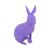 Фигурка Sani, Великденско зайче 80 x 80 x 140 mm, лилаво 124675676