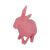 Figurina Sani, Iepuras de Paste 80 x 80 x 140 mm, Roz 124675673