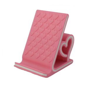 Поставка за телефон Sani, Love 88 X 70 X 95 mm, Розова, Бяла 124675790 - Настолен държач за телефон