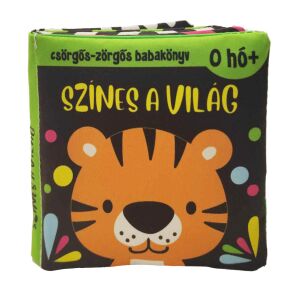 Csörgős-zörgős babakönyv: Színes a világ 124691158 - Babakönyv