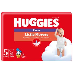 Huggies Little Movers Pants Size 5 (12-17kg) - 34 count pack - Huggies