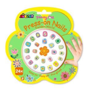 Felragasztható játék műköröm készlet, A kertben Avenir