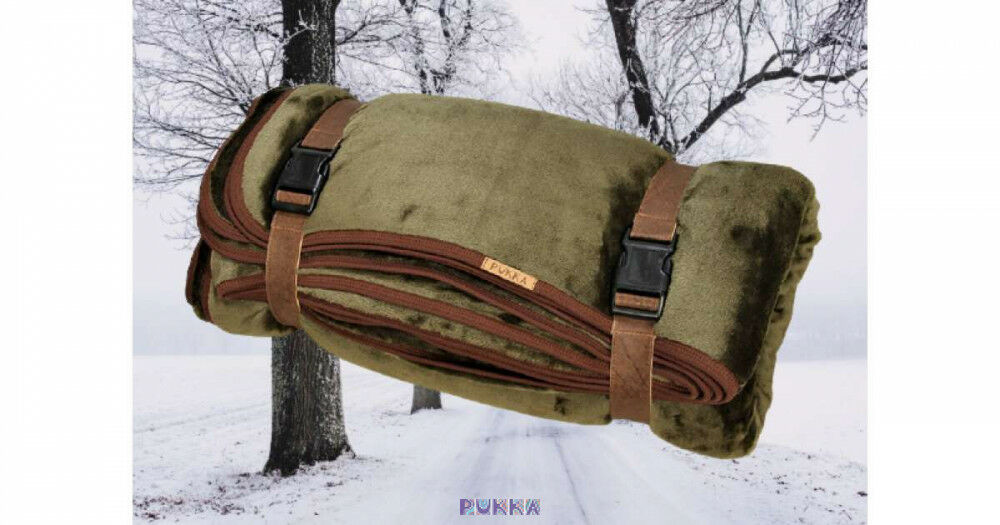 Pukka Olivia zöld  Fleece pléd hordozóval