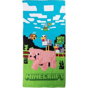 Minecraft Piggy Ride strandtörölköző, 70x140cm pamut fürdőlepedő - Minecraft