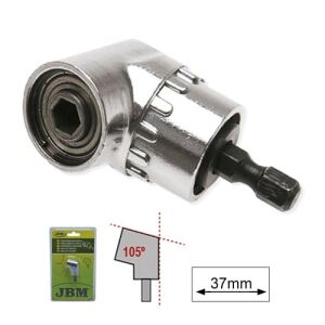 JBM 105 stupňový uhlový adaptér pre vŕtačku, skľučovadlo 6 mm, dĺžka 37 mm - Príslušenstvo k vŕtačkám a skrutkovačom