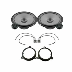 Hertz Uno autós hangszóró szett Renault Arkanahoz, tartalmazza a hangszórókat, magassugárzókat, beépítő kereteket és a csatlakozó adaptert - Autóelektronika