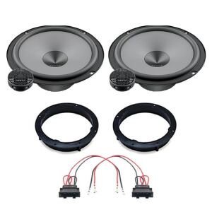 Hertz Uno autós hangszóró szett Skoda Kamiq hátsó ajtókhoz, tartalmazza a hangszórókat, beépítő kereteket és csatlakozó adaptereket - Autóelektronika