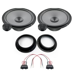 Hertz Uno autós hangszóró készlet Skoda Rapid első ajtókhoz, tartalmazza a hangszórókat, beépítő kereteket és a csatlakozó adaptert - Autóelektronika