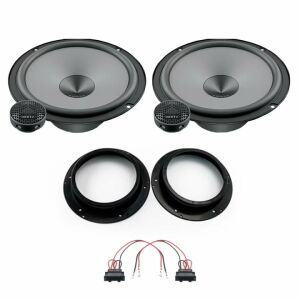 Hertz Uno autós hangszóró szett Skoda Superb 2015- első ajtókhoz, tartalmazza a hangszórókat, beépítő kereteket és a csatlakozó adaptert - Autóelektronika