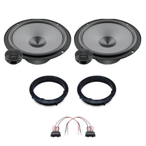 Hertz Uno autós hangszóró szett Skoda Superb 2015- hátsó ajtókhoz, tartalmazza a hangszórókat, beépítő kereteket és csatlakozó adaptert - Autóelektronika