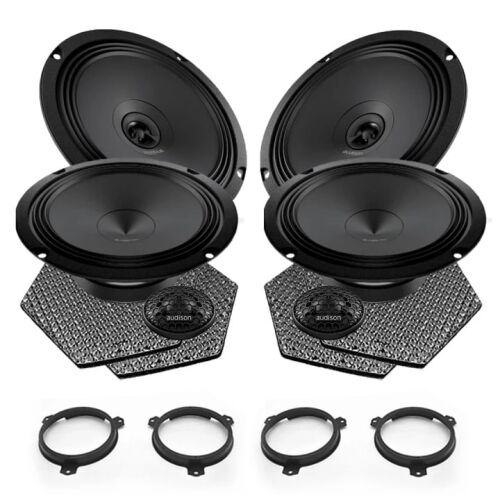 Audison Prima autós hangszóró szett Toyota CH-R-hez, tartalmazza a hangszórókat, magassugárzókat, crossovereket, beépítő kereteket és csatlakozó adaptereket - Audison