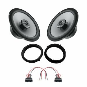 Hertz Uno autós hangszóró szett Volkswagen Golf 8 2020- hátsó ajtókhoz, tartalmaz hangszórókat, beépítő kereteket és csatlakozó adaptert - Autóelektronika