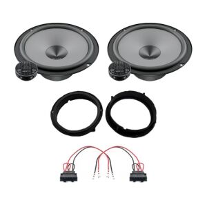Hertz Uno autós hangszóró szett Volkswagen Taygohoz, tartalmazza a hangszórókat, beépítő kereteket és csatlakozó adaptereket - Autóelektronika