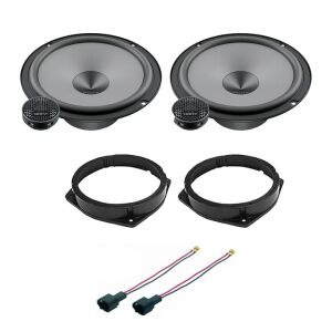 Hertz Uno autós hangszóró szett Alfa Romeo Brera első ajtókhoz, tartalmaz 2 hangszórót, 2 magassugárzót, 2 beépítő keretet, 2 csatlakozó adaptert - Autóelektronika