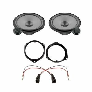 Hertz Uno autós hangszóró szett Fiat Punto 2005-2018-hoz, tartalmazza a hangszórókat, a beépítő kereteket és a csatlakozó adaptert - Autóelektronika