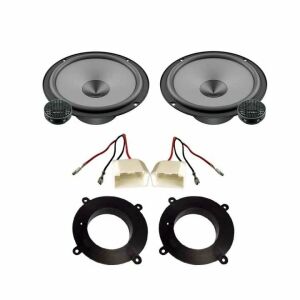 Hertz Uno autós hangszóró szett Mazda CX 3 2015- első ajtókhoz, tartalmazza a hangszórókat, magassugárzókat, beépítő kereteket és csatlakozó adaptereket - Autóelektronika