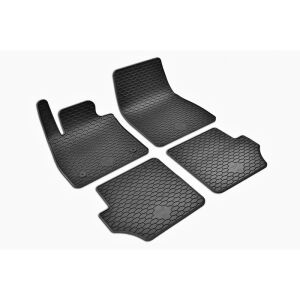 Sada 4 čiernych gumových automobilových koberčekov pre Ford Fiesta (2017-) a Puma (2020-) - Autokoberce
