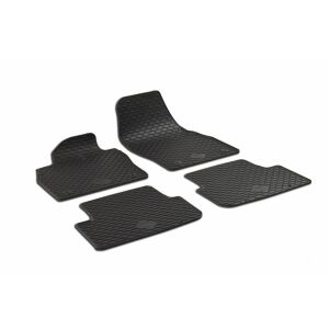 Sada 4 čiernych gumových rohoží do auta pre Seat Ibiza, Arona, VW Polo, Audi A1 - Autokoberce