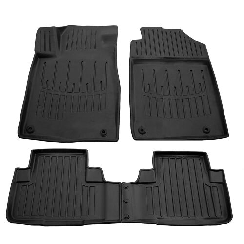 Covorașe auto Honda CR-V IV (2012-2016), cauciuc negru, set 4 bucăți