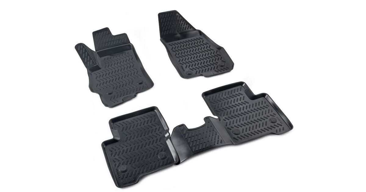 FUSKL Auto Leder Kofferraummatte für Volvo V60 2010-2018, Vollabdeckung