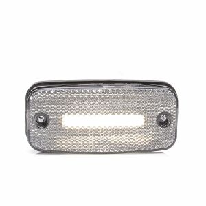 LAMPA GABARIT LED 1136 W157, 12V-24V, fehér, elülső nézet - Autólámpa
