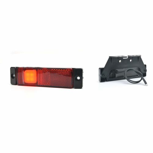 Lampa Gabarit Led 1236 W45Ns 12V-24V Pozitie Rosu Was 124731905