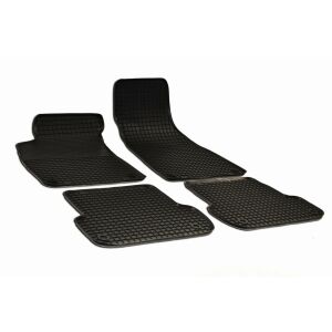 Audi A4 (B6/B7) 2000-2005 gumové rohože, čierne, štvorcový vzor - Autokoberce