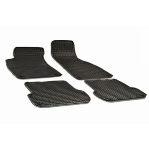 Sada 4 čiernych gumových autokobercov pre Audi A4 (B7) (2005-2007) a Seat Exeo (2009-) - Autokoberce