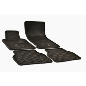 Sada 4 čiernych gumových rohoží do auta pre BMW 3 (E46) 1998-2004 - Autokoberce