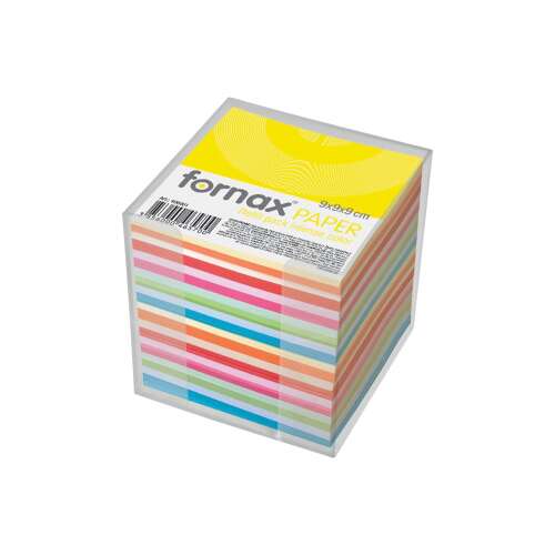 Würfel in transparentem Halter Farbe pastell und intensiv 9x9x9cm, fornax