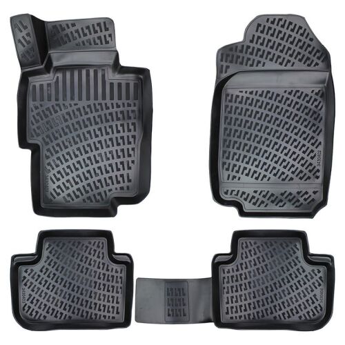 Set de 4 covorașe auto din cauciuc negru pentru Honda Accord VII 2002-2008