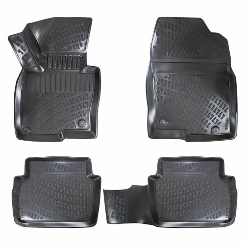 4er Set schwarzer Gummifußmatten für Mazda CX-5 I 2012-2017