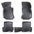 Set de 4 covorașe din cauciuc negru pentru Mercedes C Class W204 2007-2014