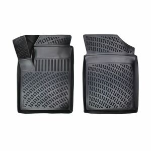 Sada dvoch čiernych gumových autopodložiek pre predné sedadlá Peugeot Partner alebo Citroen Berlingo - Autokoberce