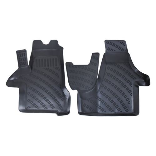 Set de 4 covorașe auto din cauciuc negru pentru VW Transporter T5-T6-T7 2003-