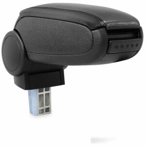 Fekete bőr autó kartámasz Skoda Fabia 1999-2007 - Autós könyöklő