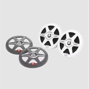 Морски коаксиални високоговорители JBL Club Marine с диаметър 16,5 см, 2-пакет, включени бели и сиви решетки - Превозно средство и части