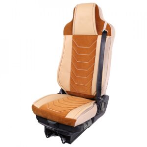 MAN TGX EURO 5 Teherautó Üléshuzat, Krém és Barna Öko Bőr, Oldalnézet - Autó üléshuzat