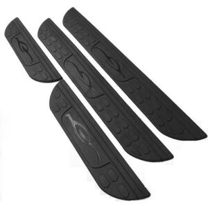 Set 4 protectii praguri interioare, negru mat, plastic flexibil 124742043 - Protecții pentru marginile ușilor auto