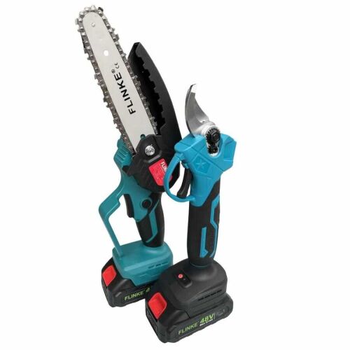 Set de ferăstrău telescopic Flinke FK-8051 și foarfece de tăiere cu două baterii de 48V