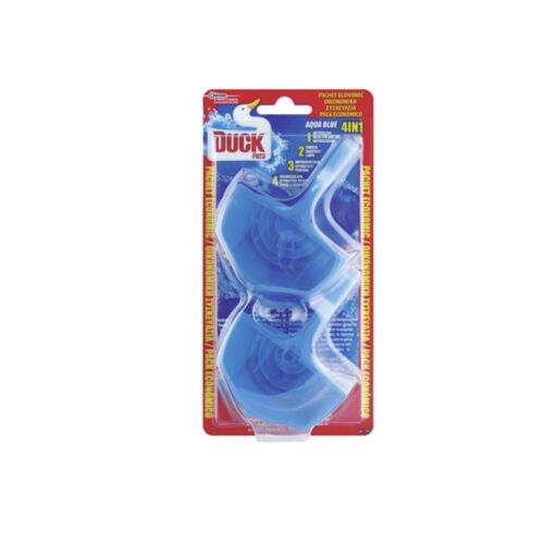 Duck 2x36g Blue WC odorizant WC, acțiune 4 în 1