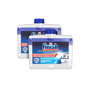Finish otopina za čišćenje perilice posuđa, 2 x 250 ml, uklanja masnoću i kamenac - Deterdžent za suđe za osjetljivu kožu