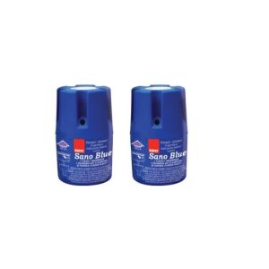 2x Sano Blue kruti čistač WC školjke za vodokotlić, 150g - Deterdžent za suđe za osjetljivu kožu