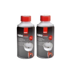 Dvije boce Sano Drain Granulat, granulat za čišćenje odvoda za umivaonike i cijevi - Deterdžent za suđe za osjetljivu kožu