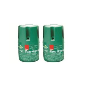 2X Sano Green kruti čistač WC školjke za vodokotlić, zeleni, 150g - Deterdžent za suđe za osjetljivu kožu