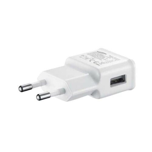 Eredeti Samsung fehér USB telefontöltő adapter európai dugóval - Hálózati adapter