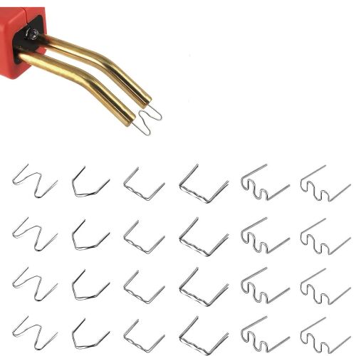 600 darabos műanyag hegesztő kapocs készlet műanyag hegesztő pisztolyhoz, 6 különböző forma, 0,6 mm és 0,8 mm, ezüst - Forrasztógép kiegészítő