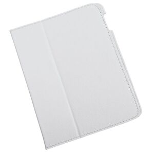 Husa din piele albă pentru Apple iPad 3, vedere închisă - Huse tablete