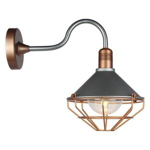 Lampa Montaj Perete Soclu E27 - Culoare Rose/Gold 124753091 - Lămpi de perete pentru exterior